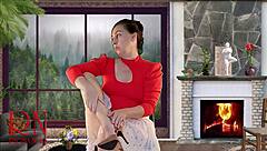 HOUSEWIFE SEDUCES SECRETARY IN DORM PARTY VOYEUR SCENE