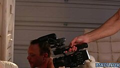 Pretty brunette pornstar rides cock after blowjob