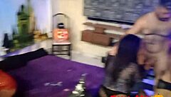 Halloween Orgy With Paty Bumbum And Taissa In Gangbang