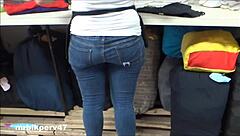 sweaty tight asian ass hidden candidly