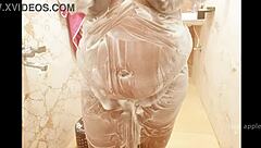 Bengali wife TAKING BATH with BIG TITS