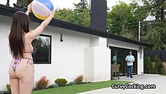 Bikini Babe Gets Pussy Hammered