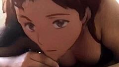 Sexy Latina Teen Sucks Monster Cock For Otaku!