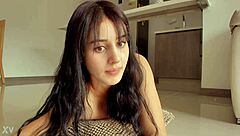 Hot Brunette Shows Juicy Ass On Webcam