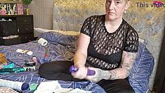 European Couple Checking Out Sex Toys Close Up