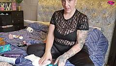 European Couple Checking Out Sex Toys Close Up