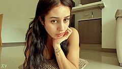 Hot Brunette Shows Juicy Ass On Webcam