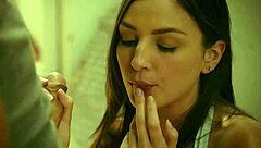 vixen com: brunette babysitter sucks boss's cock in doggystyle fuck