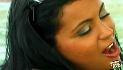 Tattooed Sexy Babe In A Bikini Gets Her Tight Pussy Roughly Fucked And Cummed On