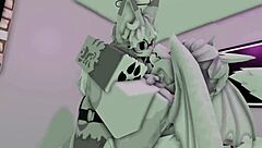 roblox furry animation with monster cock and big tits.