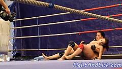 Faketit European Babes Wrestling Hard In Intense Catfight