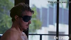 Blindfolded beauty Jane Wilde's steamy surprise in Delphine films