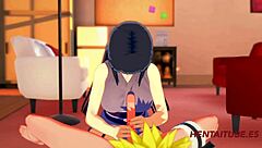 Naruto and hinata share handjob, boobjob, and creampie fuck