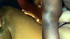 Horny pussy devours massive cock intensely