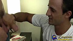 Straight Stud And Gay Man Alternate Blowjobs