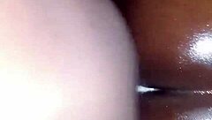 big wet oiled ass getting creamy backshots in the shower