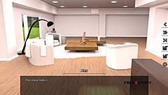 Alex's voyeuristic pleasure as he watches Latisha undress in this 3D visual novel