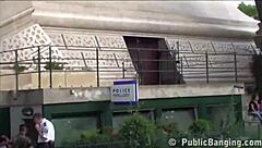 Cute Girl Fucked By Two Guys In Alley?