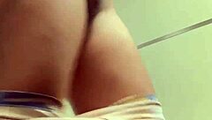 Wow, this hidden bathroom is so hot!