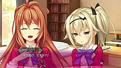 Bukkake Hentai Game 05 Features Intense Anime Blowbang Action