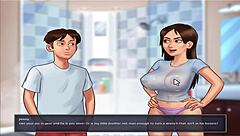 I see eve flashing in summer time saga