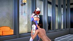 Dava's seductive cosplay in 3D anime and hentai cartoon