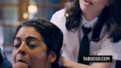 Nerdy Coed Casey Calvert Gets Stepbrother to Bang Best Friend Vienna Black