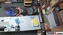 banging this cute teen thief hard