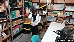 Ella Knox gets fucked hard in doggystyle, deepthroating big cock like a surfboard hitting the tide