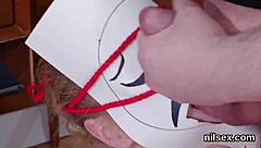 Intense anal action with a hot babe in a BDSM asylum