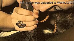 Vintage interracial taboo with hairy big tits and black cock