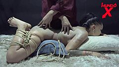 Shibari Gets Tied Up for Intense Squirting and Creampie Action