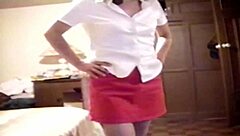 Wife makes student lose virginity after showing hairy pussy and fucking