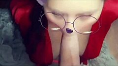 Beauty Gives Gentle Blowjob to Friend