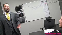 The british muscular bodybuilder feels confident at his office job