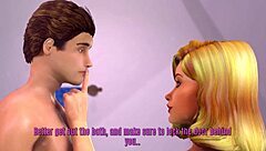 Blonde Milf Scrubs Down With Titty Fuck In Bath