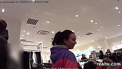 Feeling seduced, this czech teen gets her clothes ripped and pounded in pov at the supermarket