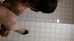 Moon Bends Over For Anal In Public Bathroom