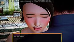 Teen 18+ brunette with small tits in my new family episode 507