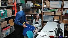 Security Guard Catches Tiny Teen Stealing from the Store