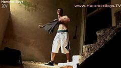 Denis gives a sensual blowjob to a muscular hammerboy