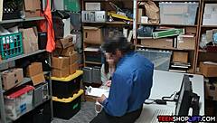 Security Guard Catches Tiny Teen Stealing from the Store