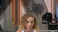 Petite French Girl Double Penetrated by Big Cocks at Gym