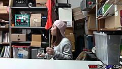 Security Guard Catches Tiny Teen Stealing from the Store