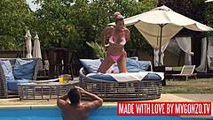 Mugur Fucks Big-Boobed Lana Vegas Outdoors!