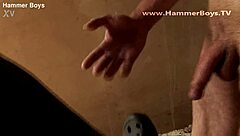 Denis gives a sensual blowjob to a muscular hammerboy