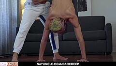 hot stepdad fucks his teen stepson with big cock