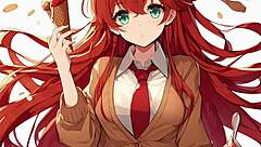 Redhead Waifus Compilation In Hentai