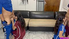 Teen amateur tricked into big cock assfucking at home