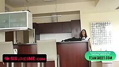 Step-sis gets bored without entertainment and seduces step-bro